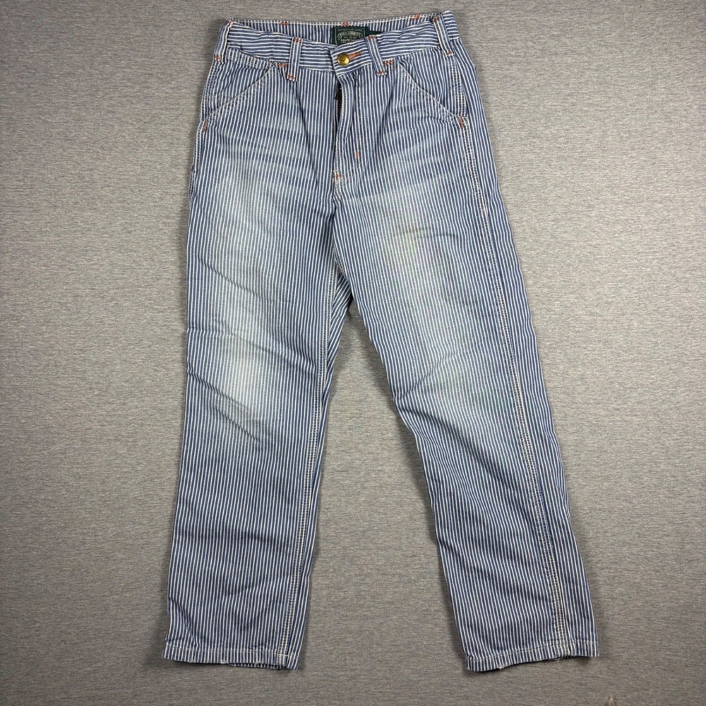 Polo Country Ralph Lauren Pants 8 Hickory Stripe Carpenter Workwear Vintage
